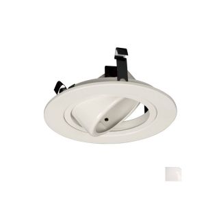 Galaxy White Gimbal Recessed Light Trim (Fits Housing Diameter: 4 in)