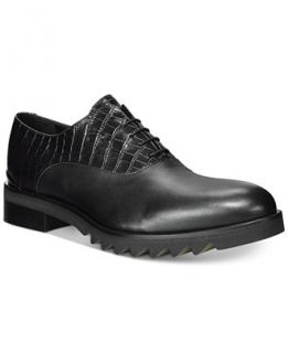 John Galliano Mixmedia Plain Toe Lug Sole Oxfords   Shoes   Men   