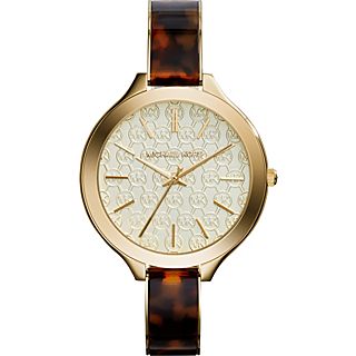 Michael Kors Watches Slim Runway Tort Watch