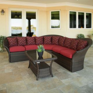 Versa 4 Piece Deep Seating Group with Cushions by Hanover