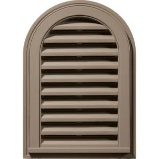 Builders Edge 14 in. x 22 in. Round Top Gable Vent #095 Clay 120081422095