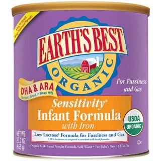 Earth's Best Organic Sensitivity Canned Powder Formula with Iron, 23.2 oz