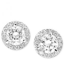 Margarita Diamond Stud Earrings in 14k White Gold   Earrings   Jewelry