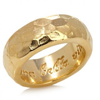 Bellezza Bronze Engraved Hammered Bronze Band Ring   7834961