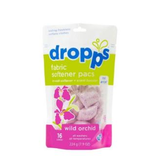 16 Count Wild Orchid Dropps Fabric Softener Pack (Case of 6) 16443