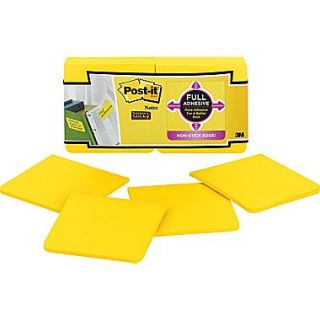 Post it Super Sticky Full Adhesive 3 x 3 Yellow Notes, 12 Pads/Pack