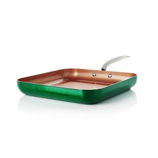 Simply Ming 11" Technolon+ Jumbo Grill Pan in Vibrant Color   7690798