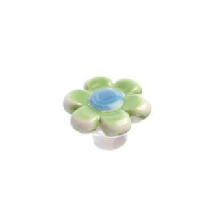 Richelieu Hardware Country 1 37/64 in. Pastel Green Cabinet Knob BP60125372