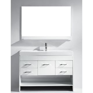 Gloria 47 Single Bathroom Vanity Set with Mirror
