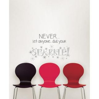 Wall Pops "Never Let Anyone Dull Your Sparkle" Wall Quote Decal