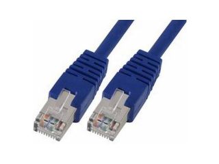 30' Blue STP Cat5e Ethernet Patch Cable