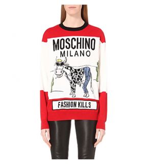 MOSCHINO   Fashion Kills wool jumper