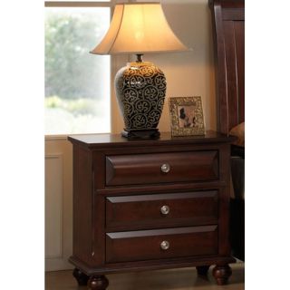 Concord 3 Drawer Nightstand by Roundhill Furniture