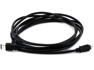 IEEE 1394 FireWire i.LINK DV Cable 6P 4P M/M   10ft (BLACK)