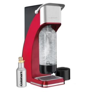 Cuisinart 1 l Sparkling Beverage Maker with 4 oz. CO2 Cartridge in Metallic Red SMS 201R