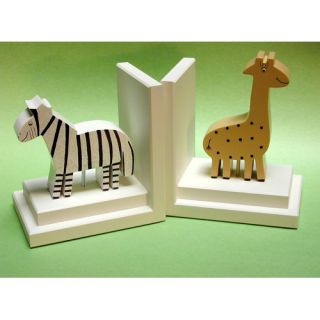 Giraffe / Zebra Book Ends by One World