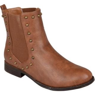 Brinley Co. Women's Studded Round Toe Booties