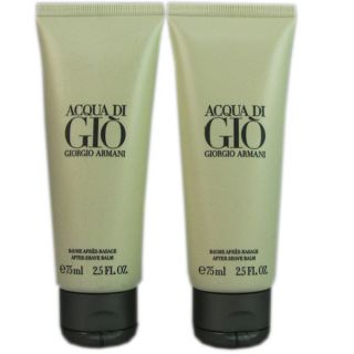Acqua Di Gio Men by Armani 2.5 ounce After Shave Balm (Pack of 2