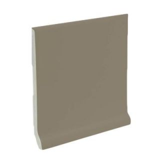 U.S. Ceramic Tile Bright Cocoa 6 in. x 6 in. Ceramic Stackable /Finished Cove Base Wall Tile DISCONTINUED U796 AT3610