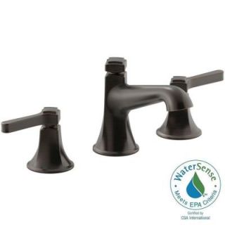 KOHLER Georgeson 8 in. Widespread 2 Handle Water Saving Bathroom Faucet in Oil Rubbed Bronze K R99911 4D 2BZ