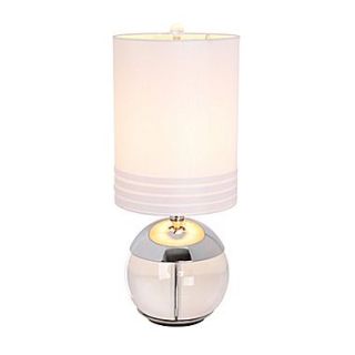 MarianaHome Crystal Ball 21.5 H Table Lamp with Drum Shade