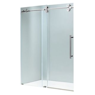 VIGO 60 in W x 66 in H Frameless Bathtub Door