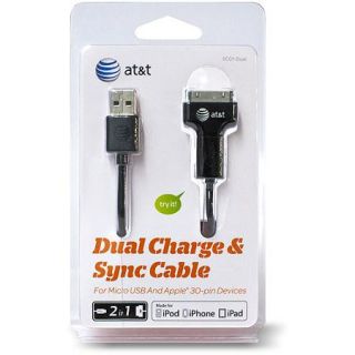 AT&T Universal Sync and Charge Cable, Black