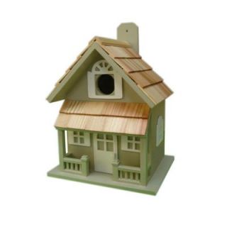 Home Bazaar Country Cottage Birdhouse (Green) HB 7001GS