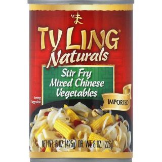 Ty Ling Naturals Mixed Chinese Stir Fry Vegetables, 15 oz, (Pack of 12)