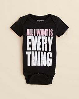 Sara Kety Infant Unisex "All I Want Is Everything" Bodysuit   Sizes 0 18 Months