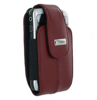 BlackBerry Curve Red Leather Swivel Holster   Shopping   Big
