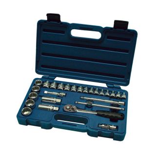 Industro Standard (SAE) and Metric Mechanic's Tool Set with Hard Case (26 Piece)