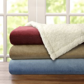 Premier Comfort Microlight Plush to Berber Blanket  