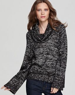 Ella Moss Sweater   Dynasty Marled Lurex Cowl Neck