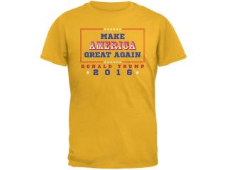 Election 2016 Trump 2016 Slogan Gold Adult T Shirt