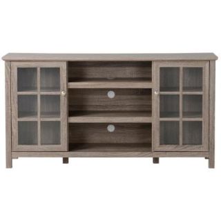 FLAMELUX Provence 60 in. W Media Stand in Reclaimed Wood ZPROVENCE
