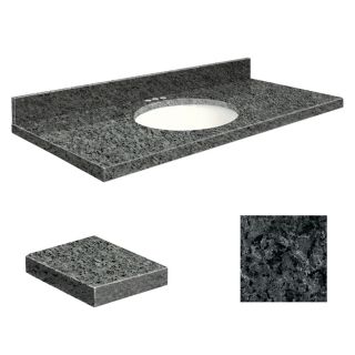 Transolid Blue Pearl Granite Undermount Single Sink Bathroom Vanity Top (Common: 43 in x 22 in; Actual: 43 in x 22.25 in)