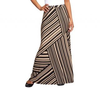 Kelly by Clinton Kelly Petite Pull on Printed Maxi Skirt —