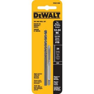 DEWALT #16 Drill and 12 24 NC Tap Set DWA1408