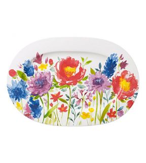 VILLEROY & BOCH   Anmut Flowers oval platter 34cm