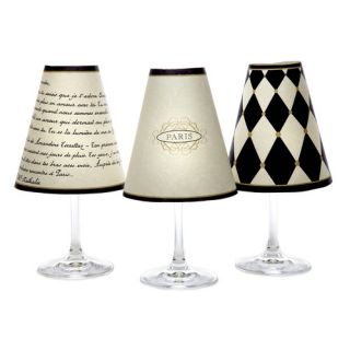 di Potter 4.5 Paris Paper Wine Glass Empire Lamp Shade Set