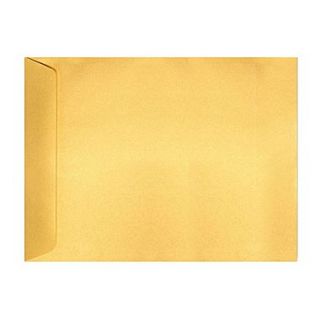 LUX™ 80 lb 6 x 9 Open End Smooth Envelopes, Gold Metallic, 1000/Box