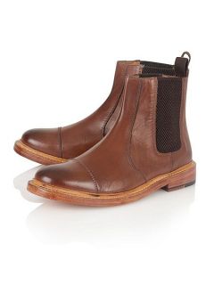 Lotus Lexton Slip On Casual Chelsea Boots Brown