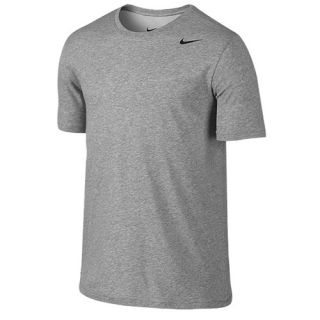 Nike Dri FIT Cotton S/S Version 2.0   Mens   Training   Clothing   Dk Grey Heather/Black