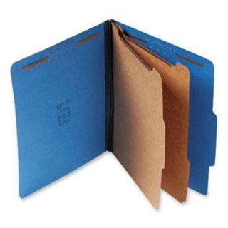 SJPaper S60403 Folders 2 Dividers/6 Fasteners Letter 15/BX Blue