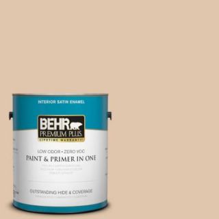 BEHR Premium Plus 1 gal. #S260 2 Pumpkin Seed Satin Enamel Interior Paint 705001