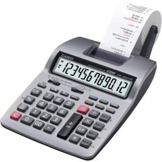 Casio Printing Calculator   12 Character[s]   Power Adapter, Battery Powered (HR100TM)