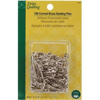 Dritz Quilting Curved Brass Basting Pins