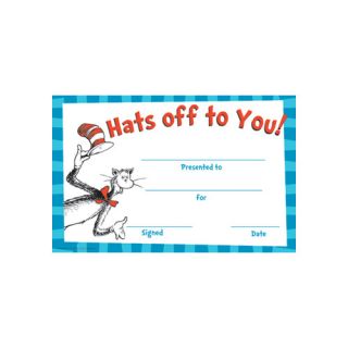 Cat in The Hat Hats Off to You Name Tag
