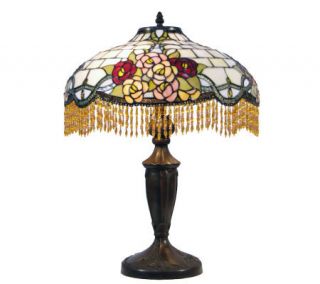 Tiffany Style Bouquet & Fringes 21 1/2 Lamp —